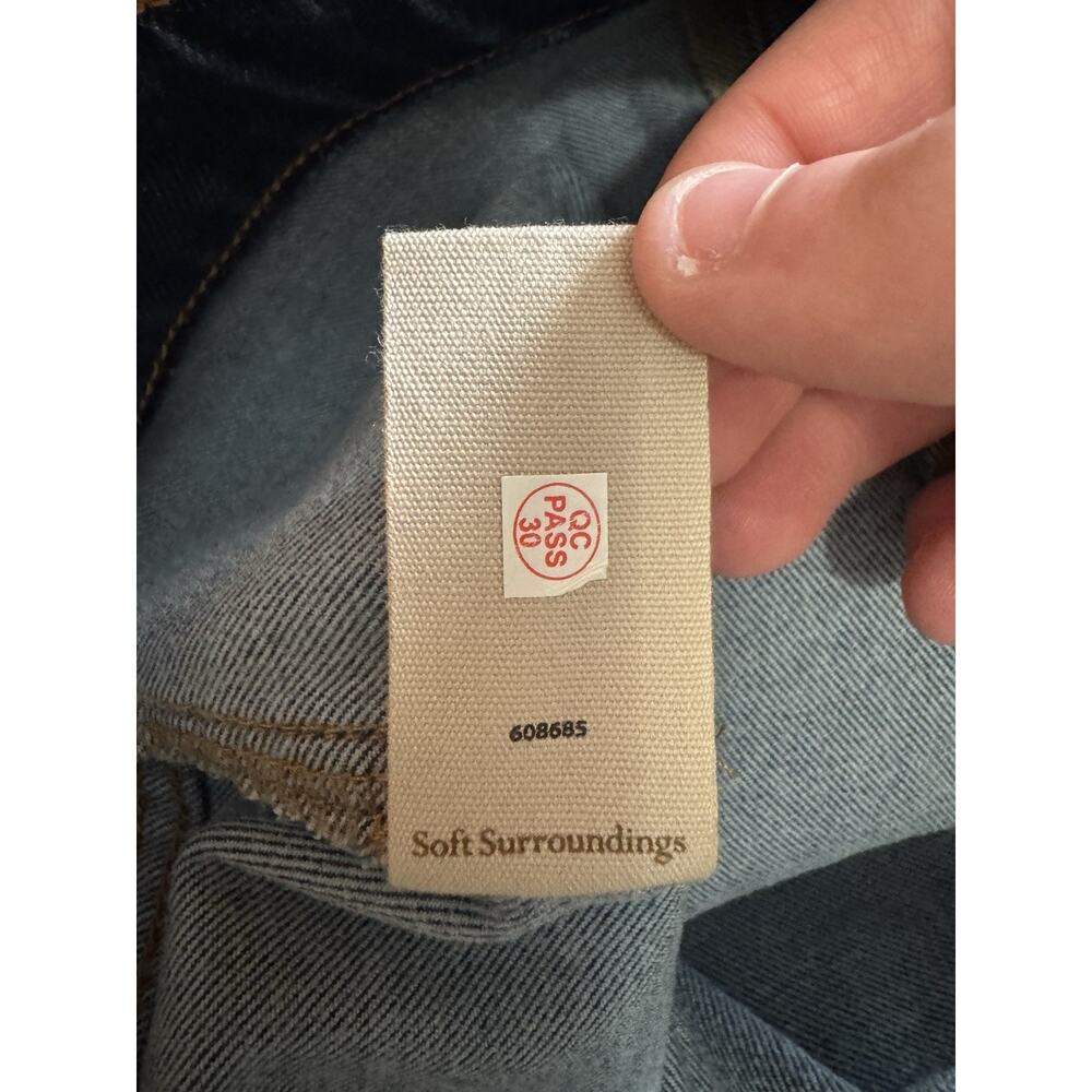 Soft Surroundings Ultimate Denim Pull-On Slim Leg Jeans Women Sz PS Stretch NWT - Picture 11 of 12